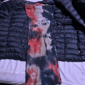 Tie-Dye Ribbed Pants